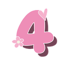 Pink_four_heart_flower Discord emoji