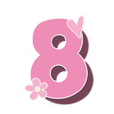 Pink_eight_heart_flower Discord emoji