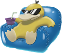 Psyduck_Chill custom emote from CobbleTech: Dungeon Trials