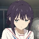 Iroha Isshiki with a tired, deadpan expression and messy hair.