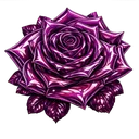 3dpurpleshinyrose