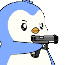 23741pengushoot animated GIF emoji - OnchainOtaku 🍙