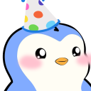 63387pengupartyhat Discord sticker from OnchainOtaku 🍙