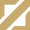 A gold and black pixel art icon featuring two triangles and a diagonal line.