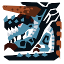Gogmazios, the blue and brown tar-covered Elder Dragon, is depicted in a stylized icon format.