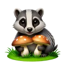 badgerwithmushroom