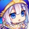Anime girl with wide blue eyes and a confused expression wearing a gold headpiece.