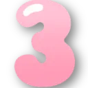923324numberthree3pink