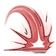 Impact effect explosion rendered in a pixelated anime style with shades of red and pink.