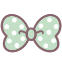 :minipolkagreenbow: