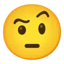 Emoji raisedeyebrow