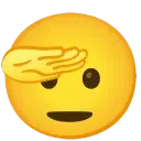 Emoji salute