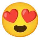 Emoji hearteyes