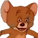 memes_stares_jerry Discord sticker from ⊹₊⟡⋆ Greyscale ₊˚⊹ ᰔ