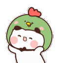 BGreenChickenWiggle animated emote | EVOLUTION