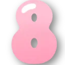 732533numbereight8pink