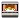 Fireplace with flickering flames in a pixel art style.