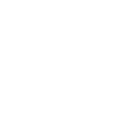 White cloud-like shape with rounded lobes on a black background.