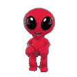 alienred animated Discord emote from Kiss Land  ·  xo tag