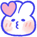 bunnykiss Discord sticker | ｡　/fluffybunnies 　.
