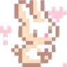 pi_bunny custom emote - ｡　/fluffybunnies 　.
