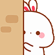 BunnyPeek animated emote | ｡　/fluffybunnies 　.