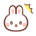 bunny_shock Discord sticker | ｡　/fluffybunnies 　.