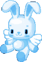 5_bunny animated emote | ｡　/fluffybunnies 　.