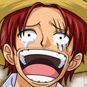 A man with red hair and a straw hat laughing with his mouth wide open while tears stream down his face.
