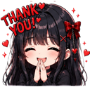 KissyThanks Discord sticker from Darlings