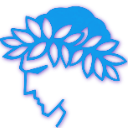 Glowing blue laurel wreath icon representing victory and honor.