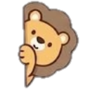 Peeky_Lion custom emote from Whatever Server