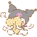kuromiembarassedhug