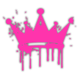 PinkDrippingGlowingCrown Discord emoji