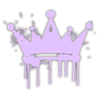 PurpleDrippingGlowingCrown Discord emoji