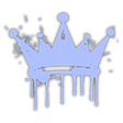 BlueDrippingGlowingCrown Discord emoji