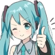 MikuThumbsUp Discord emoji
