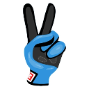 5_peace custom emote from ノtype · chat · vc · giveaways · social · chill