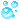 Bubbles floating in a cluster rendered in a simple blue pixel art style.