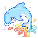 kireiDolphin Discord emoji