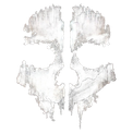 Skull mask with hollow eye sockets and teeth pattern in a pixel art style.