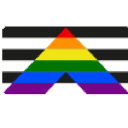 straight_ally Discord sticker - ✰Queer Hangout ✰