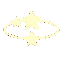 Yellow stars orbiting in a circle representing a dazed or confused state.