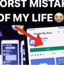 A smartphone screen showing the Discord app install button with a large red arrow pointing to it and text reading Worst Mi...