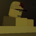 Blocky character wearing a cap with a neutral, blank expression.