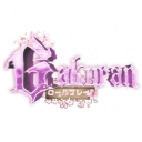 Gakuran text written in a stylized, sparkling anime font with pink and purple hues.