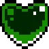 7245darkgreenspinningpixelheart