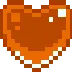 7245orangespinningpixelheart