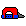 A pixel art baseball cap in red and blue.