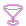 Four martini glasses arranged in a row with a glowing pink outline.